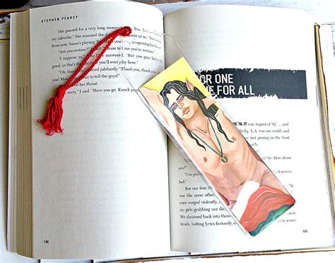 Sexy Gay Man Bookmark Mature Art Unique Bookmarks Bibliophile