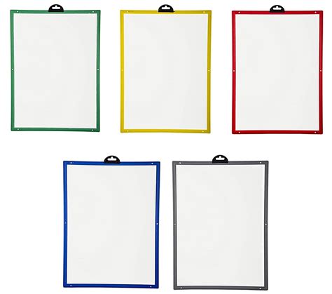 Infomate Multicolored A4 Paper Wall Hanging Display Pocket Documents