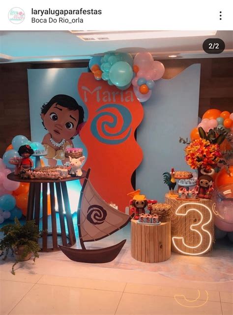 Pin De Euzinha K Pax Em Moana Decor Em Festa Moana Moana