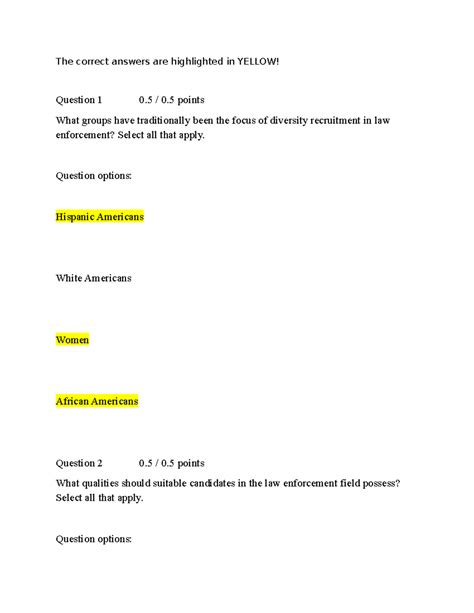 CJ 120 Module 7 Check Your Knowledge Quiz 7 0 Answers The Correct