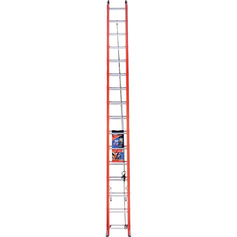 Werner 32 Ft Fiberglass Extension Ladder With 300 Lb Load Capacity T Hemlock Hardware