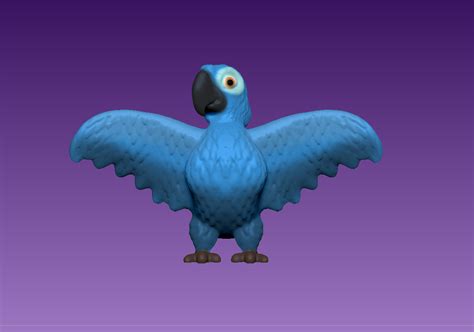 STL file blu the parrot from rio movie 🦜 ・3D printing design to ...