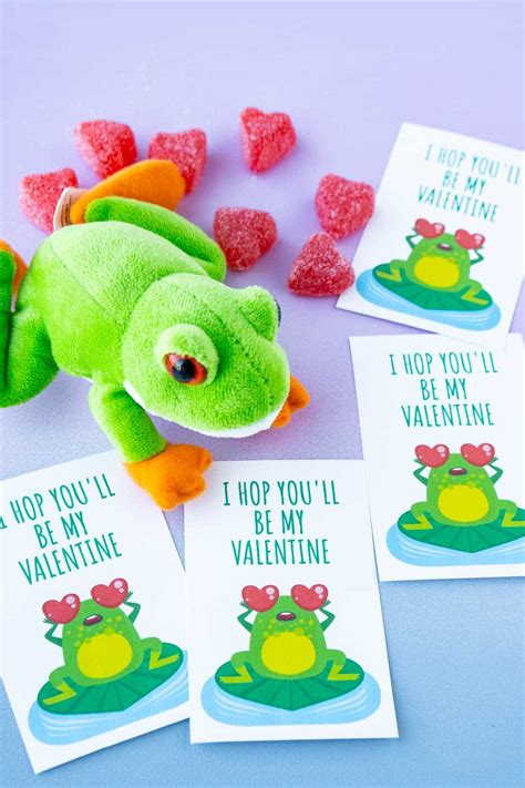 Free Printable Frog Valentine Cards Realsimple