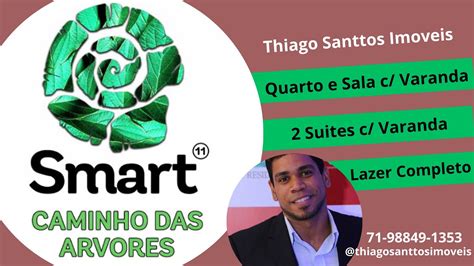 Smart Caminho das Árvores Duas Suítes e Quarto e Sala Varanda M