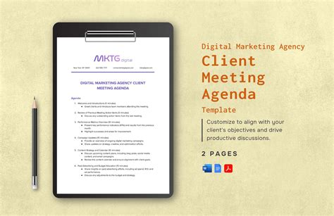 Annual General Meeting Agm Agenda Template In Word Pdf Google Docs