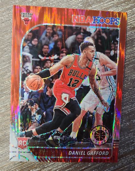 Daniel Gafford 2019 20 Hoops Premium Stock Rookie RC Red Flash Prizm EBay