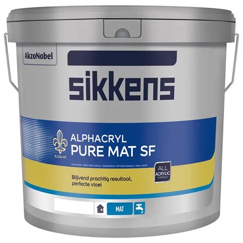 Sikkens Alphacryl Pure Mat SF Mengkleur 10 L Tegelverf