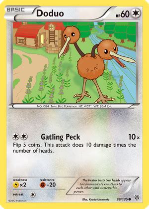 Doduo 99 135 Plasma Storm Reverse Holo Value GoCollect Doduo