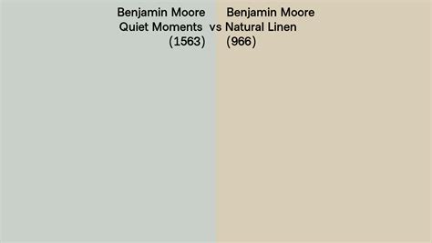 Benjamin Moore Quiet Moments Vs Natural Linen Side By Side Comparison