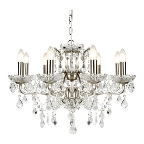 Searchlight Lighting Paris Classic 8 Light Ceiling Chandelier In Satin