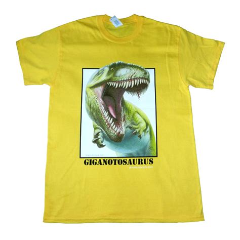 Dinosaur T-Shirt: Giganotosaurus Adult Large » The Dinosaur Society