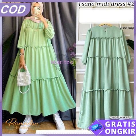 Jual Gamis Cewek Mewah Baju Sari Games Ibu2 Dres Gamis Kekinian Pesta