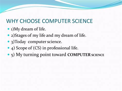 Why choose computer science | PPTX