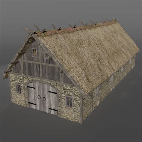 Medieval Barn 3d Model Turbosquid 1662593