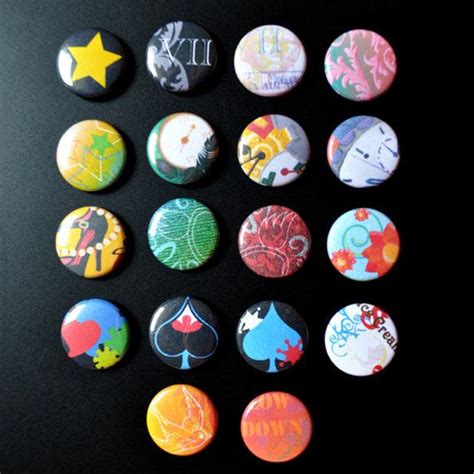 Collection 1 Button Pin Badge Set Button Pins Pin Badges Etsy