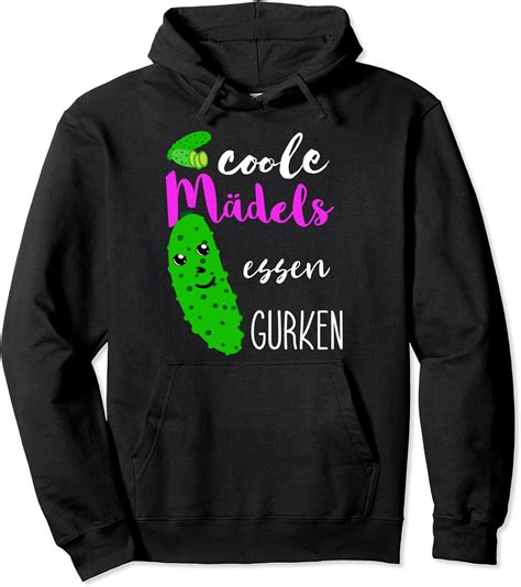 Coole Mädels Essen Gurken Essiggurke Kukumer Gurke Gemüse Pullover