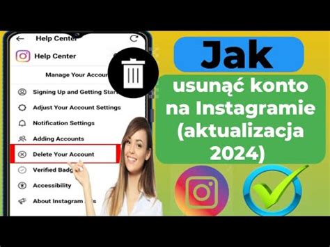 Jak trwale usunąć konto na Instagramie aktualizacja 2024 Usuń konto