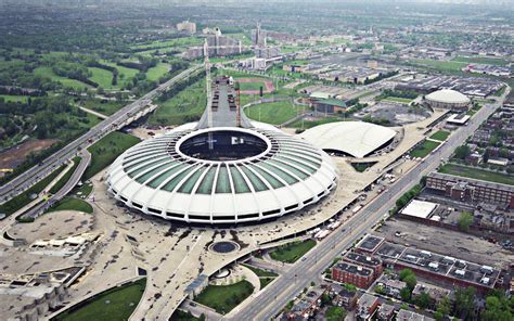 Stade Olympique De Montreal Olympic Stadium Montreal Aerial