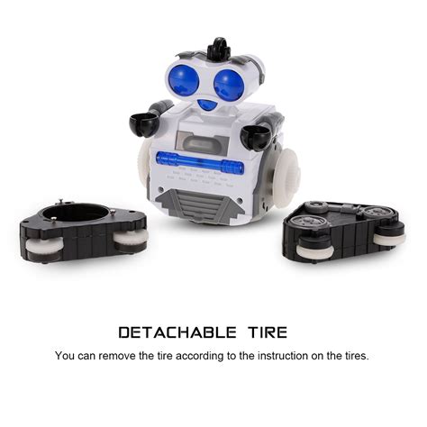 Smart Robot Toys RC Transmitter Remote Control Robot with Rolling Ball ...