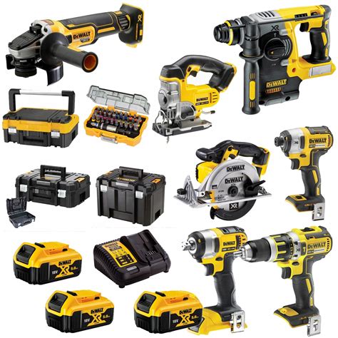 DEWALT ZESTAW NARZĘDZI COMBO 7 elem 18V Akumulatory 5 0Ah Dewalt 7el