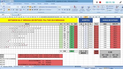 Planilha Avancada De Estudos Agente Pcdf Explicando A Planilha Images