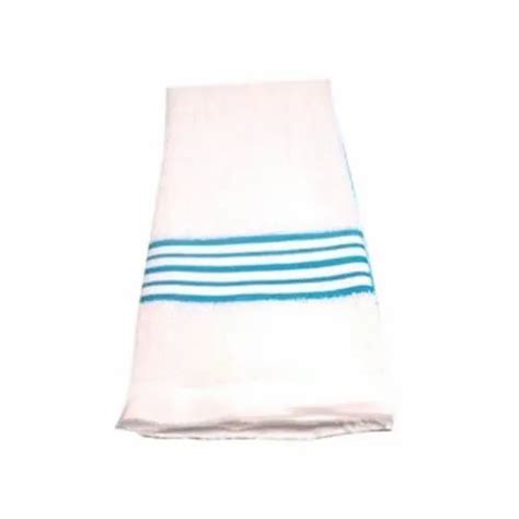 White Striped Terry Cotton Kitchen Towel Wash Type Machine Wash And