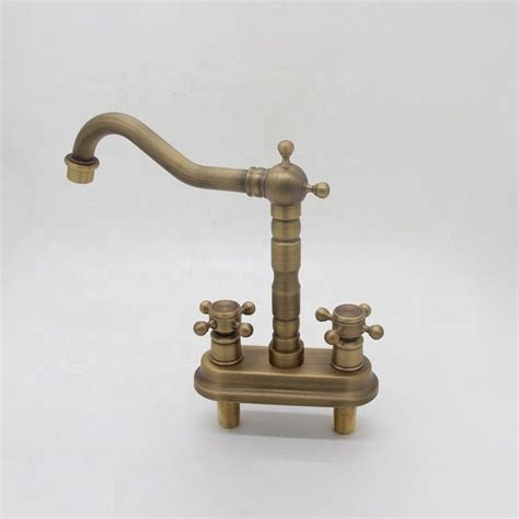 Classic Vintage Brass Deck Mounted Dual Hole Bathroom Basin Etsy Uk