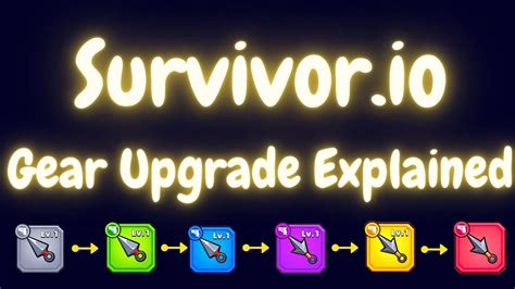 How To Upgrade Your Gears Survivor Io Youtube