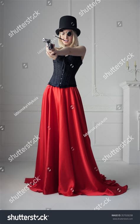 Beautiful Sexy Blonde Girl Corset Long Stock Photo Shutterstock