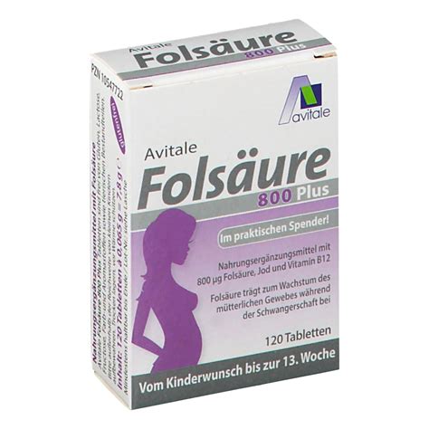 Avitale Folic Acid 800 Plus B12 Iodine Supplements