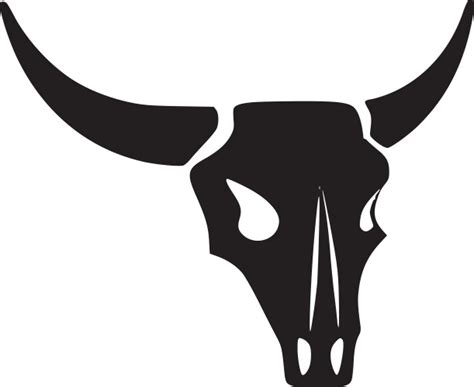 Cow Skull Minimalist And Simple Silhouette Vector Image