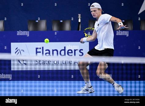 Dutch Jesper De Jong pictured in action during the qualification game ...