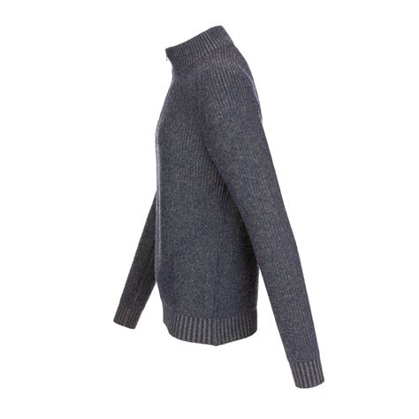 Oz Basic Sweater 90 Merino 10 Cashmere Dark Navy L Oberrauch Zitt