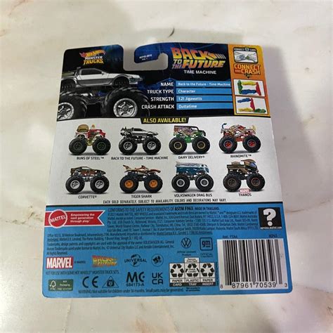 Hot Wheels Monster Truck Back To The Future Time Machine BTTF Hobbies Toys Toys Games On