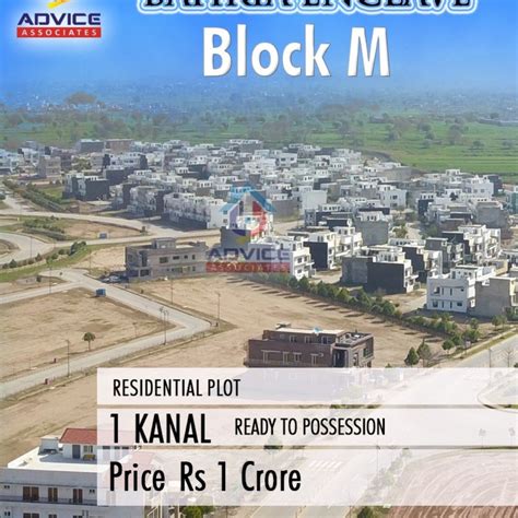 Bahria Enclave Sector M 1 Kanal Plot For Sale Advice Associates For