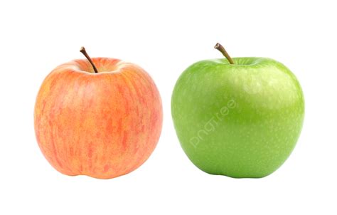 Apple Isolated On White Background Freshness Juicy Color Closeup Png