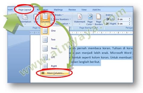 Cara Membuat Garis Pembatas Antar Kolom Tulisan Di Microsoft Word