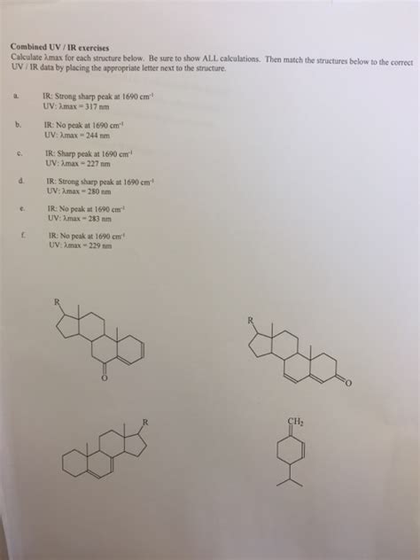 Solved Calculate Lambda Max For Each Structure Below Be Sure Chegg