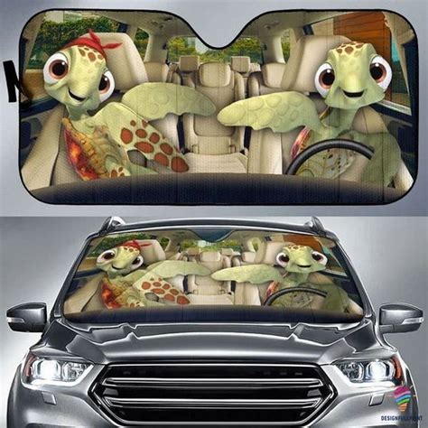 Gift For Sea Turtle Gifts Turtle Couple Sunshade Cp Turtle Car Sea