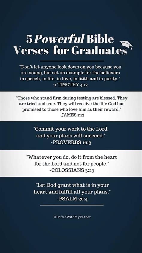 12 Best Bible Verses For High School Graduation Artofit