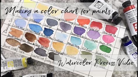 Daniel Smith Watercolors Color Chart Process Video YouTube