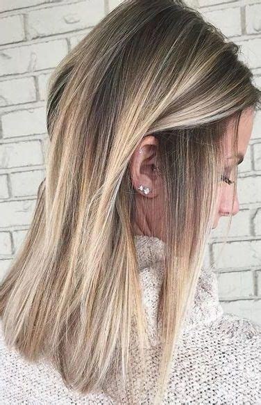 Wundersch Ne Balayage Haarfarbe Ideen F R Blonde Kurze Glatte Haare