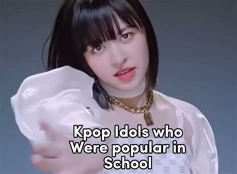 Pannkorea On Twitter Kpop Idols Who Were The Most Popular In School