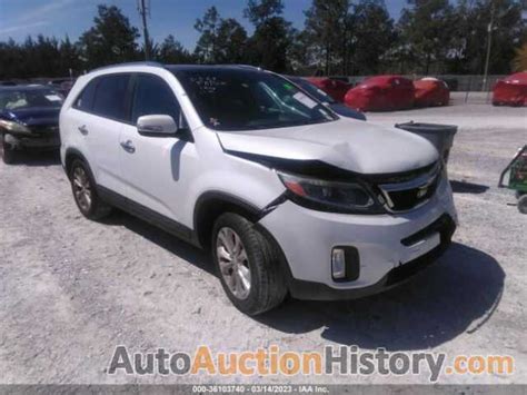 5XYKTDA73FG624879 2015 KIA SORENTO LX - View history and price at AutoAuctionHistory