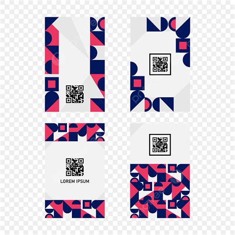 Gambar Koleksi Reka Bentuk Label Kod Qr Moden Moden Qr Kod Png Dan