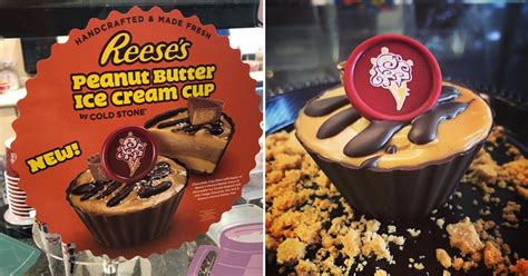 Cold Stone Reeses Peanut Butter Ice Cream Cups Ps Food