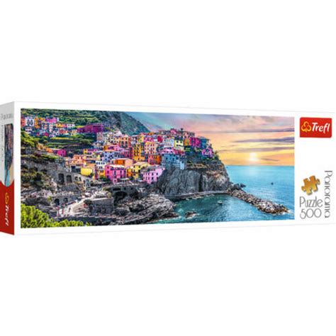 Trefl Panoramic Jigsaw Puzzle Sunset In Vernazza Italy Pieces