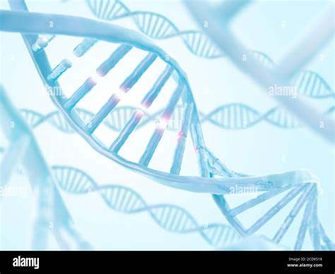 Dna Structure Abstract Biotechnology Background Double Helix 3d