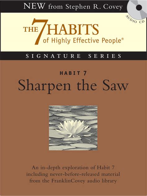 Habit Sharpen The Saw Audiobook By Stephen R Covey Official