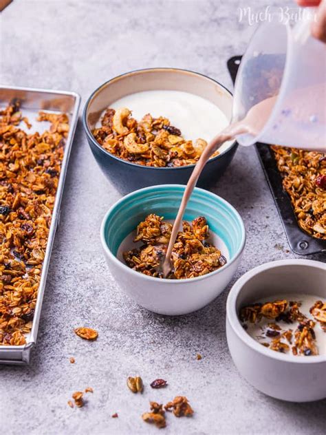 Homemade Fruits And Nuts Granola Much Butter